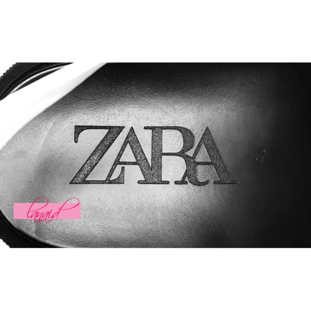 Zara Thick Sole Fisherman Sandals White Black Chunky Cut-Outs Strappy Flats 9 - Picture 11 of 15